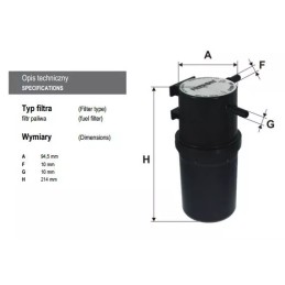 PS985/5 FILTRON kuro filtras