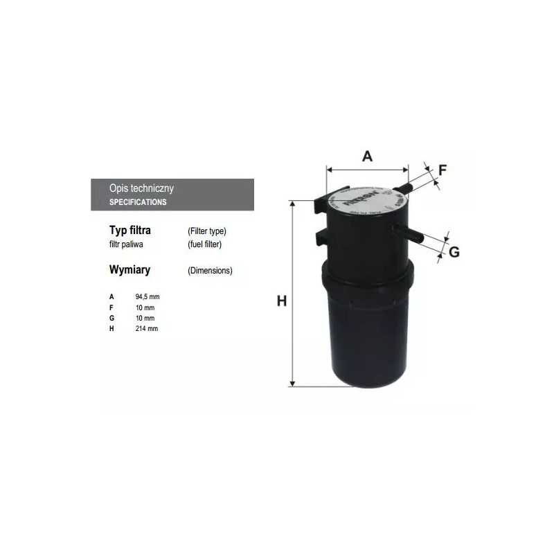 PS985/5 FILTRON kuro filtras