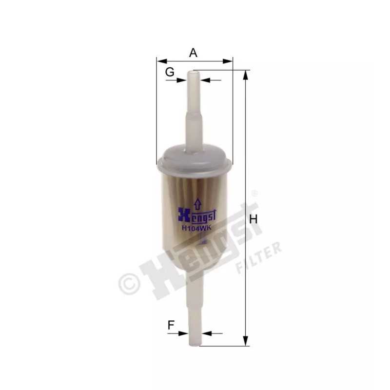 H104WK Hengst kuro filtras