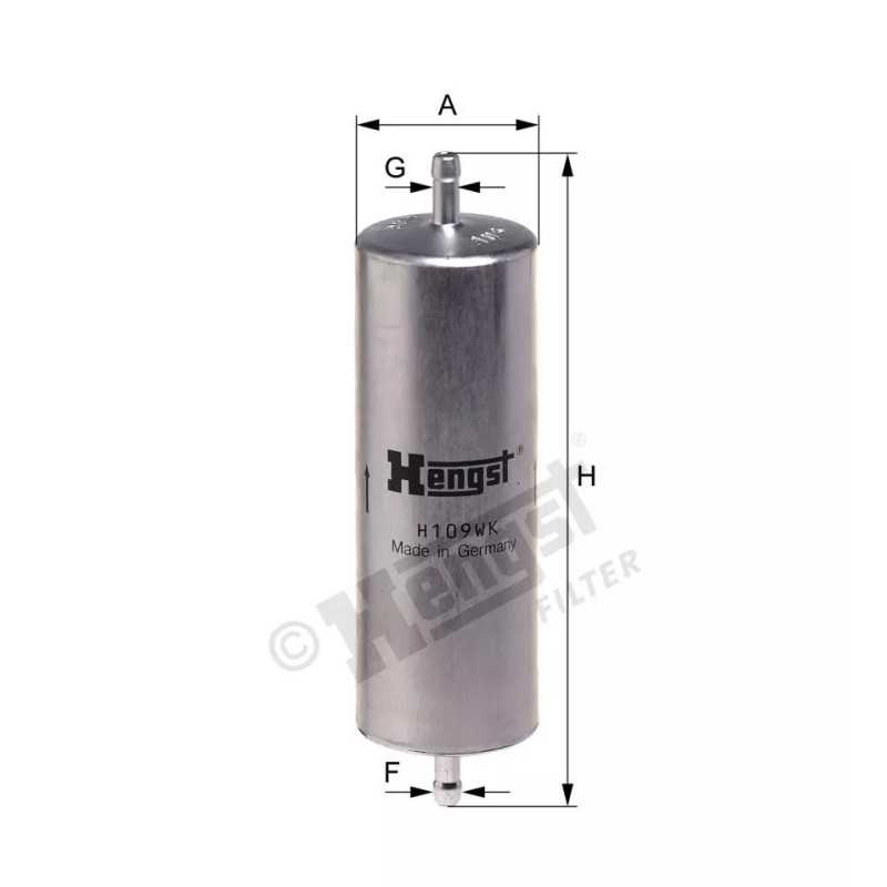 H109WK Hengst kuro filtras