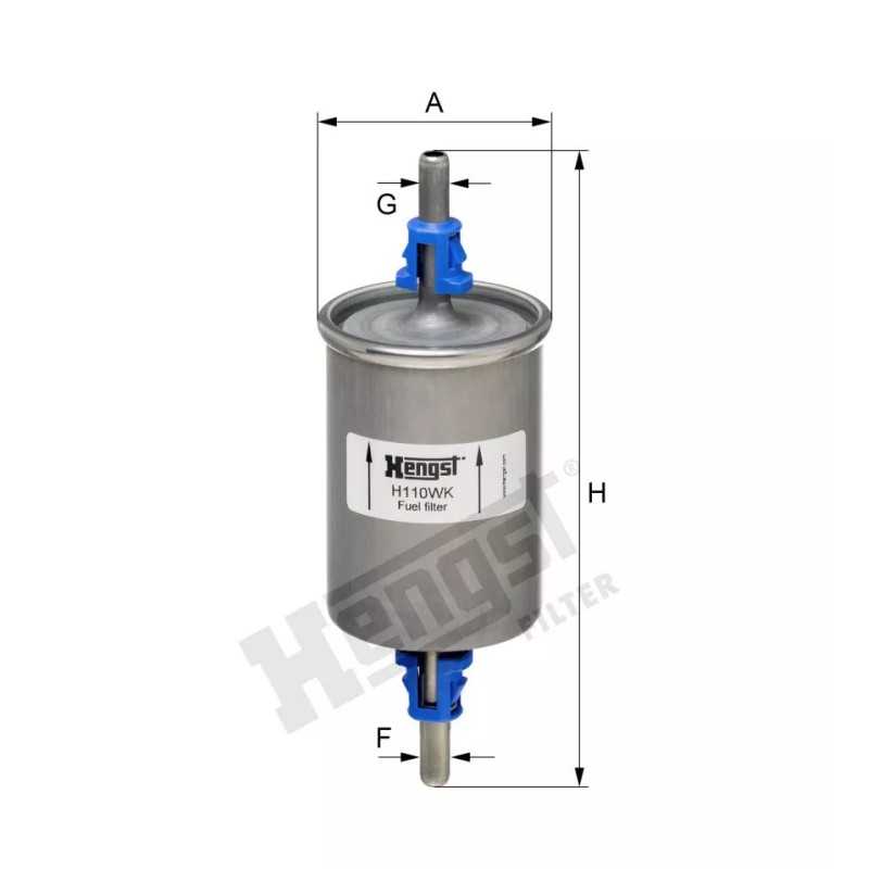 H110WK Hengst kuro filtras