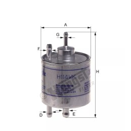 H114WK Hengst kuro filtras