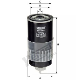 H119WK Hengst kuro filtras