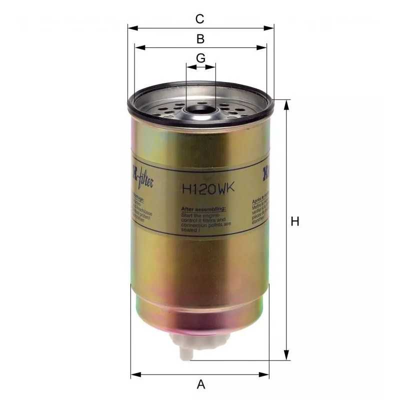 H120WK Hengst kuro filtras