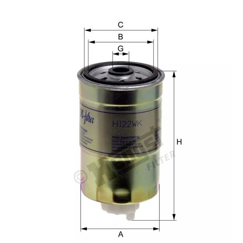 H122WK Hengst kuro filtras