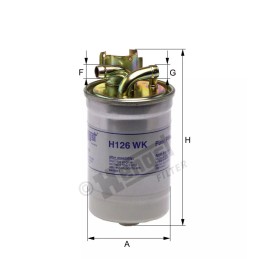 H126WK Hengst kuro filtras