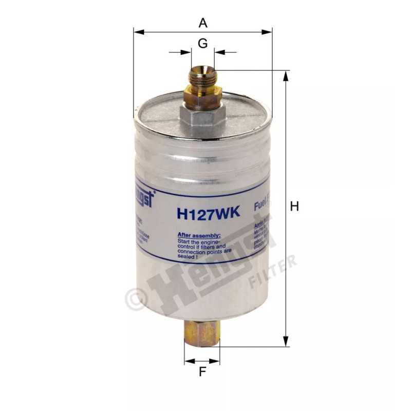 H127WK Hengst kuro filtras