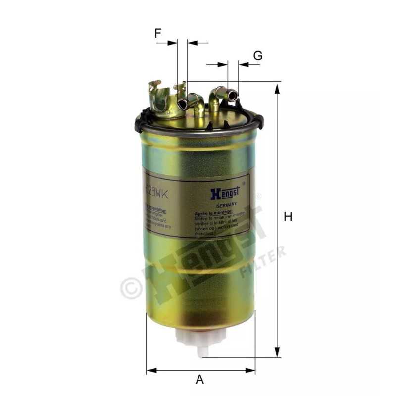 H129WK Hengst kuro filtras