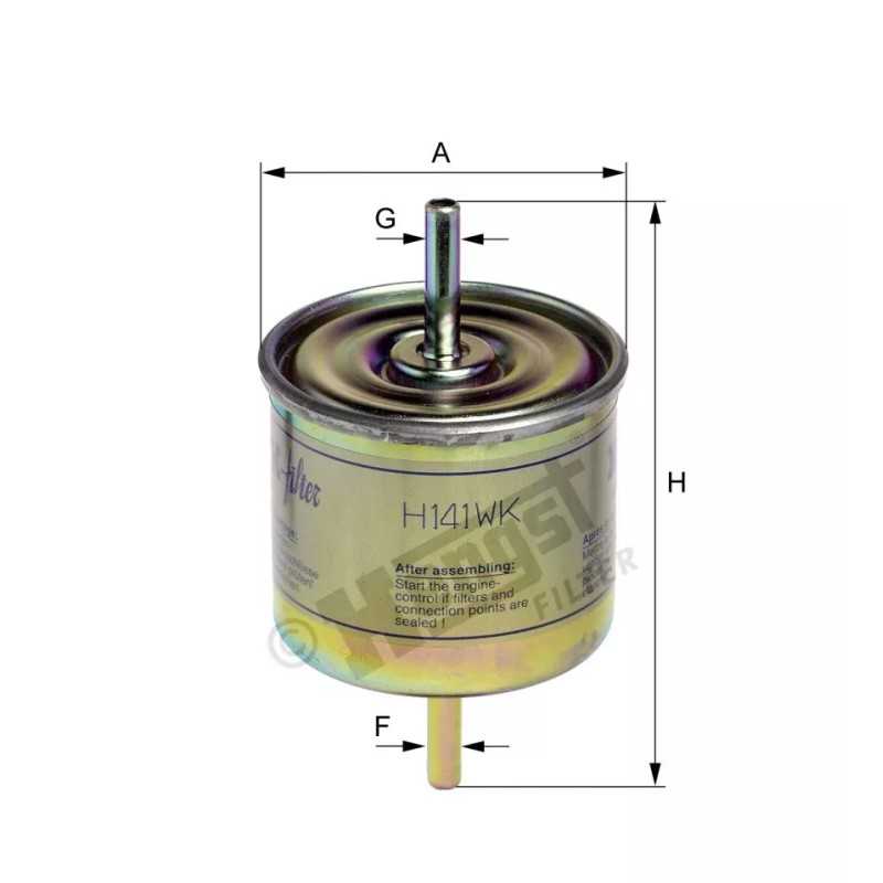 H141WK Hengst kuro filtras