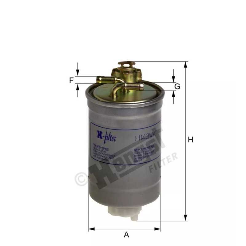 H143WK Hengst kuro filtras