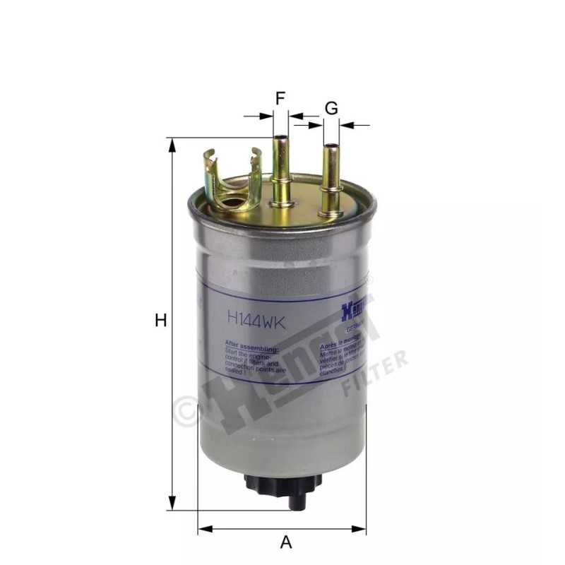 H144WK Hengst kuro filtras