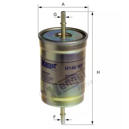 H146WK Hengst kuro filtras