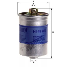 H149WK Hengst kuro filtras