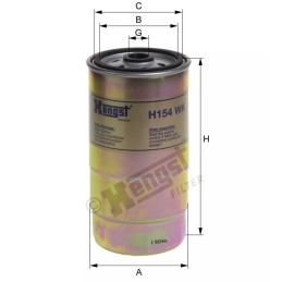 H154WK Hengst kuro filtras