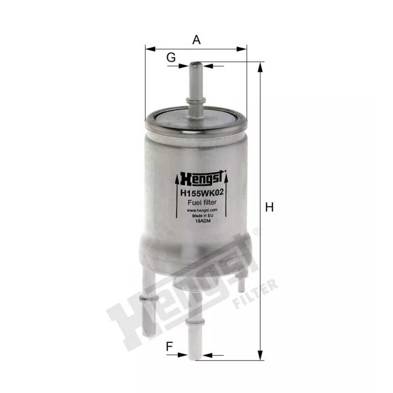 H155WK02 Hengst kuro filtras