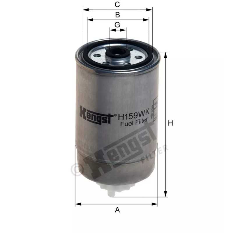 H159WK Hengst kuro filtras