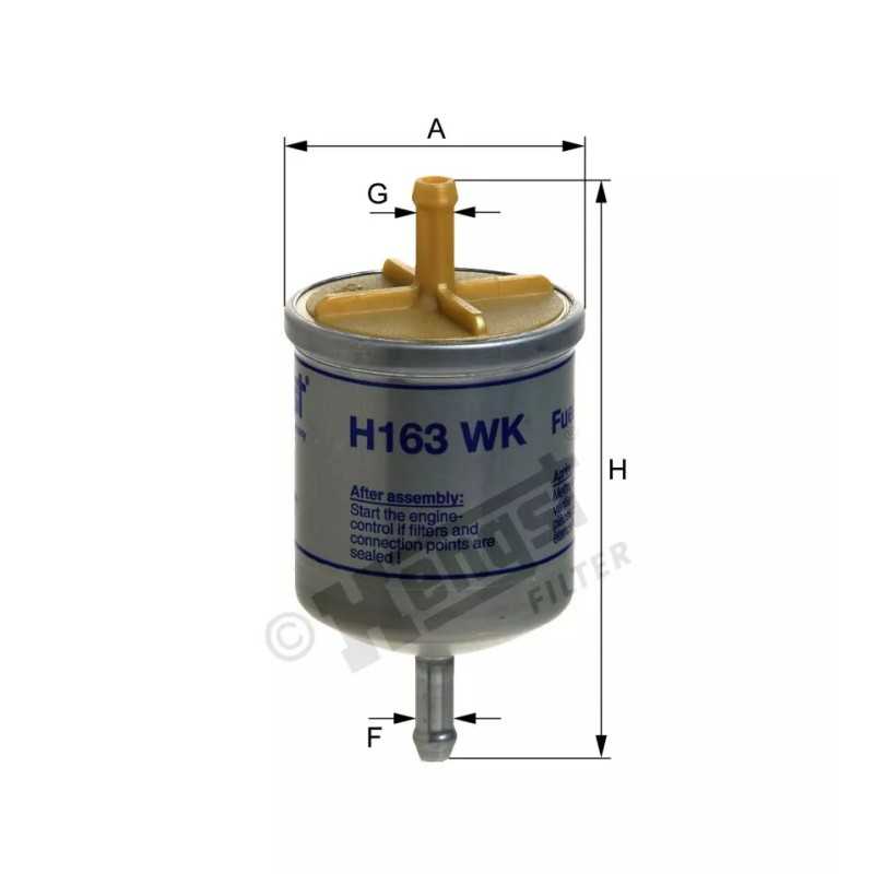 H163WK Hengst kuro filtras