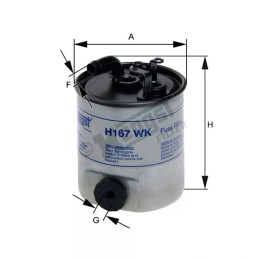 H167WK Hengst kuro filtras