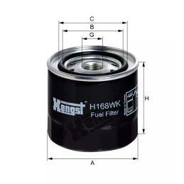 H168WK Hengst kuro filtras