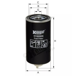 H169WK Hengst kuro filtras