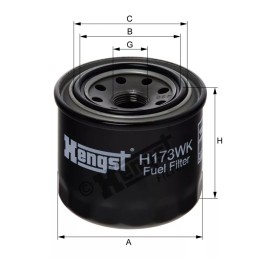 H173WK Hengst kuro filtras