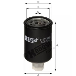 H179WK Hengst kuro filtras