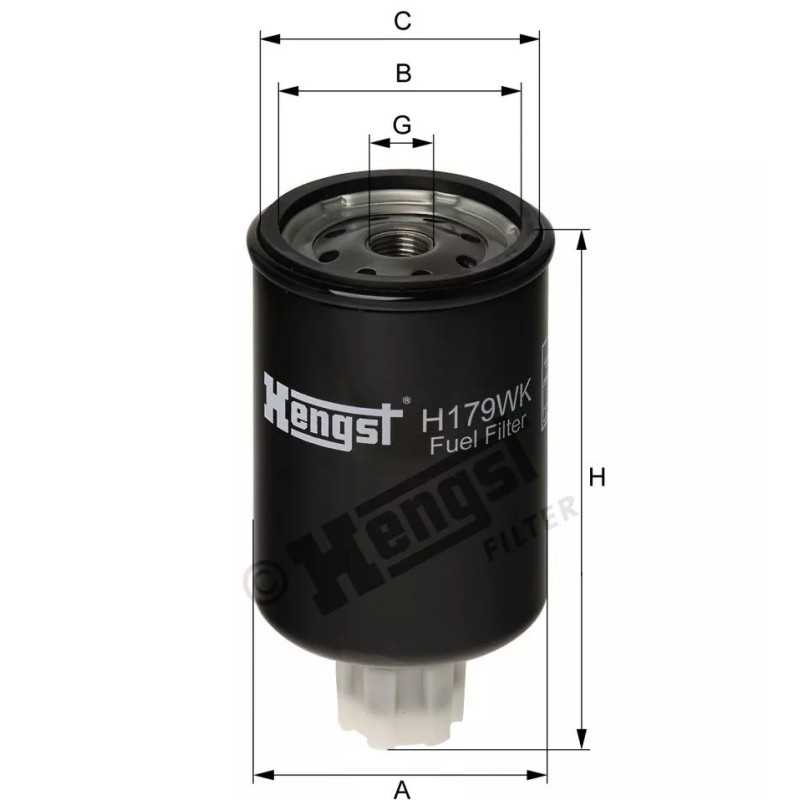 H179WK Hengst kuro filtras