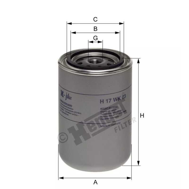 H17WK03 Hengst kuro filtras