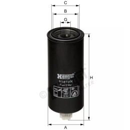 H181WK Hengst kuro filtras