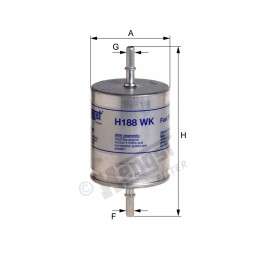 H188WK Hengst kuro filtras