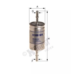 H189WK Hengst kuro filtras