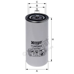 H18WDK04 Hengst kuro filtras