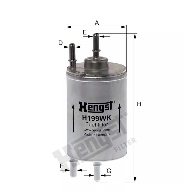 H199WK Hengst kuro filtras