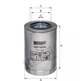 H201WDK Hengst kuro filtras