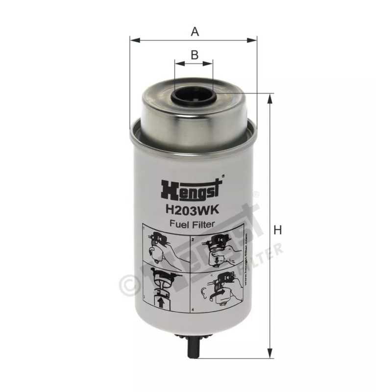 H203WK Hengst kuro filtras