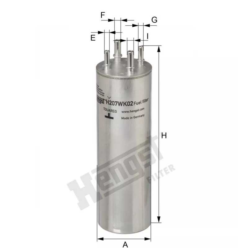 H207WK02 Hengst kuro filtras