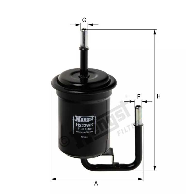 H222WK Hengst kuro filtras