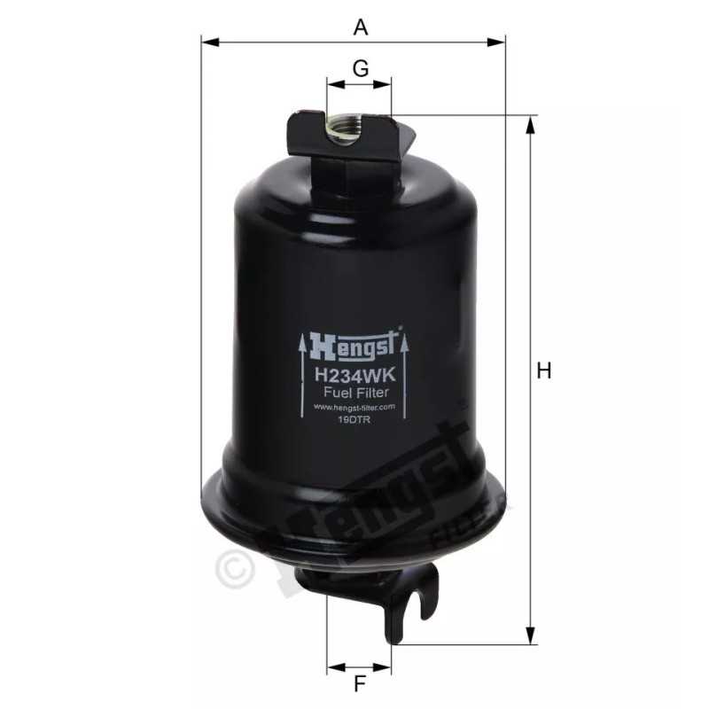 H234WK Hengst kuro filtras