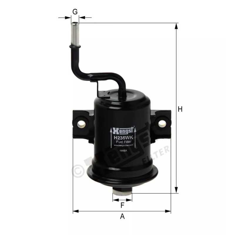 H235WK Hengst kuro filtras