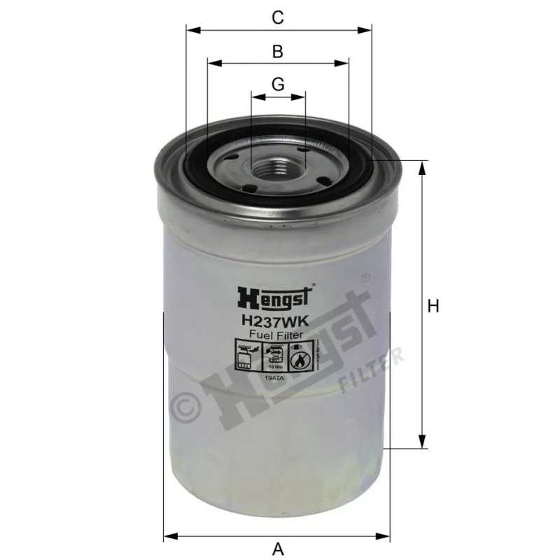 H237WK Hengst kuro filtras