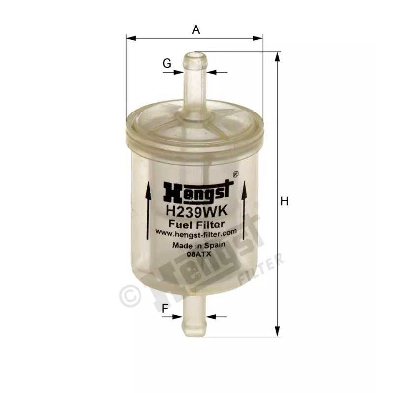 H239WK Hengst kuro filtras