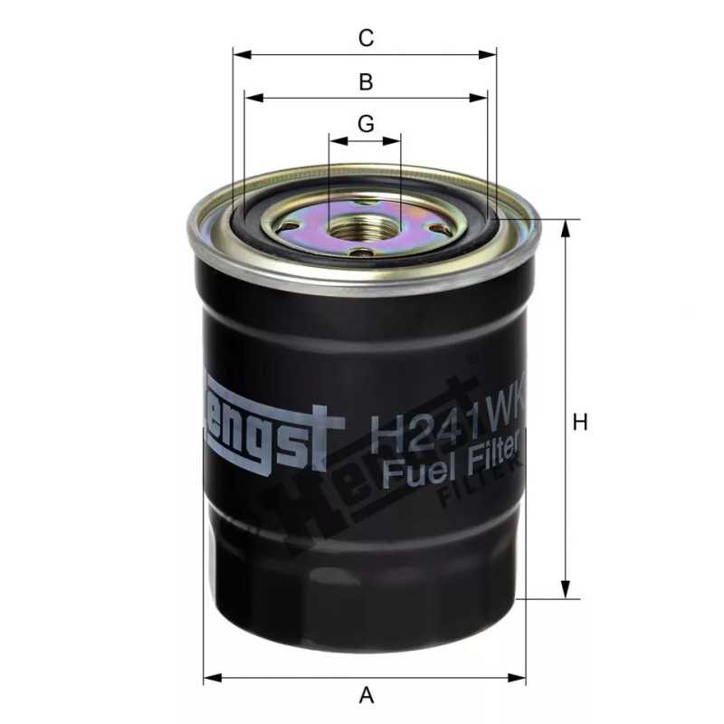 H241WK Hengst kuro filtras