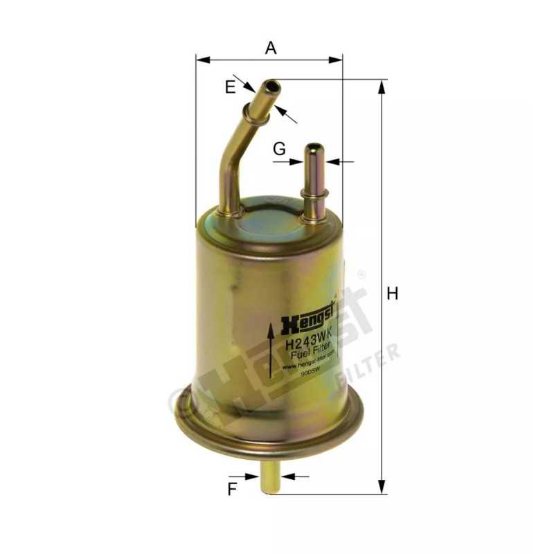 H243WK Hengst kuro filtras