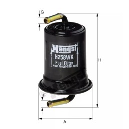 H258WK Hengst kuro filtras