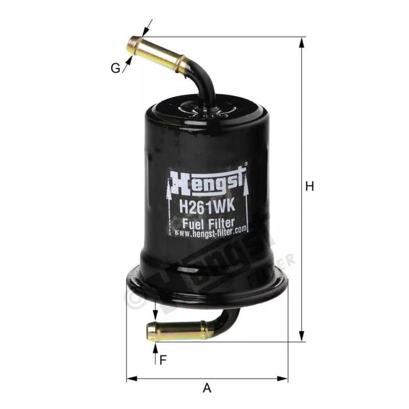 H261WK Hengst kuro filtras