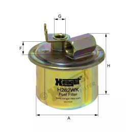 H262WK Hengst kuro filtras