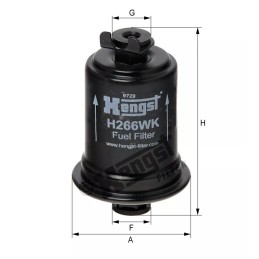 H266WK Hengst kuro filtras