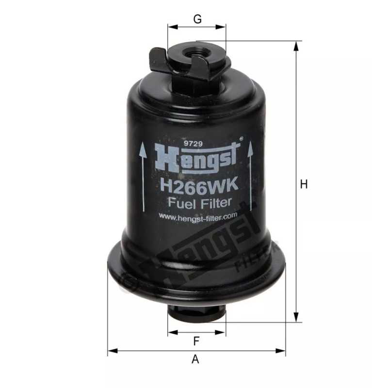 H266WK Hengst kuro filtras