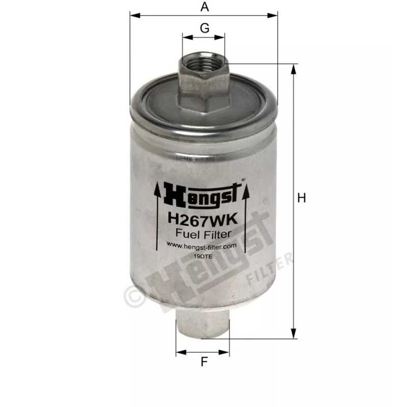 H267WK Hengst kuro filtras