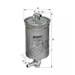 H273WK Hengst kuro filtras